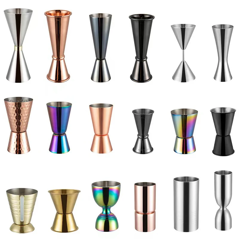 

Double Cocktail Jigger,Japanese-Style Jigger Stainless Steel Measuring 1oz-2oz Jigger, Bar Tools for Measuring Liquor