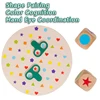 Children Shape Matching Montessori Toys Color Cognition Hand-eye Coordination Logical Thinking Training Interactive Board Games 3