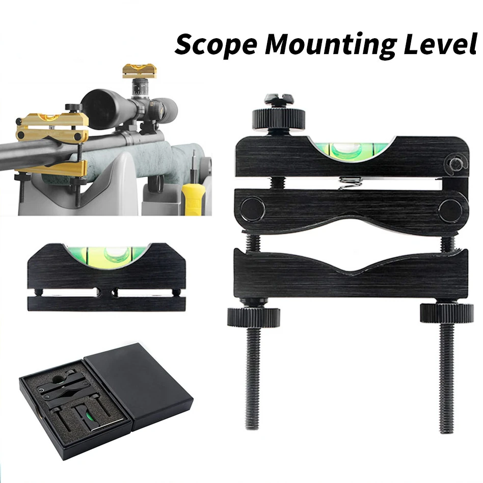 

Sight Kit Scope Leveling Kit Precise Scope Mounting Universal and Precision Bubble Leveling System with Case for Maintenance