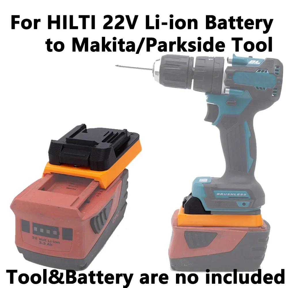 

Adapter For HILTI 22V B22 Li-ion Battery To Makita BL 18V for Parkside X20V Tools Connector Electric Drill(Adapter Only）