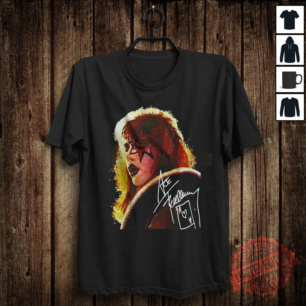 

Vintage Ace Frehley Cotton Black All Size Unisex Shirt