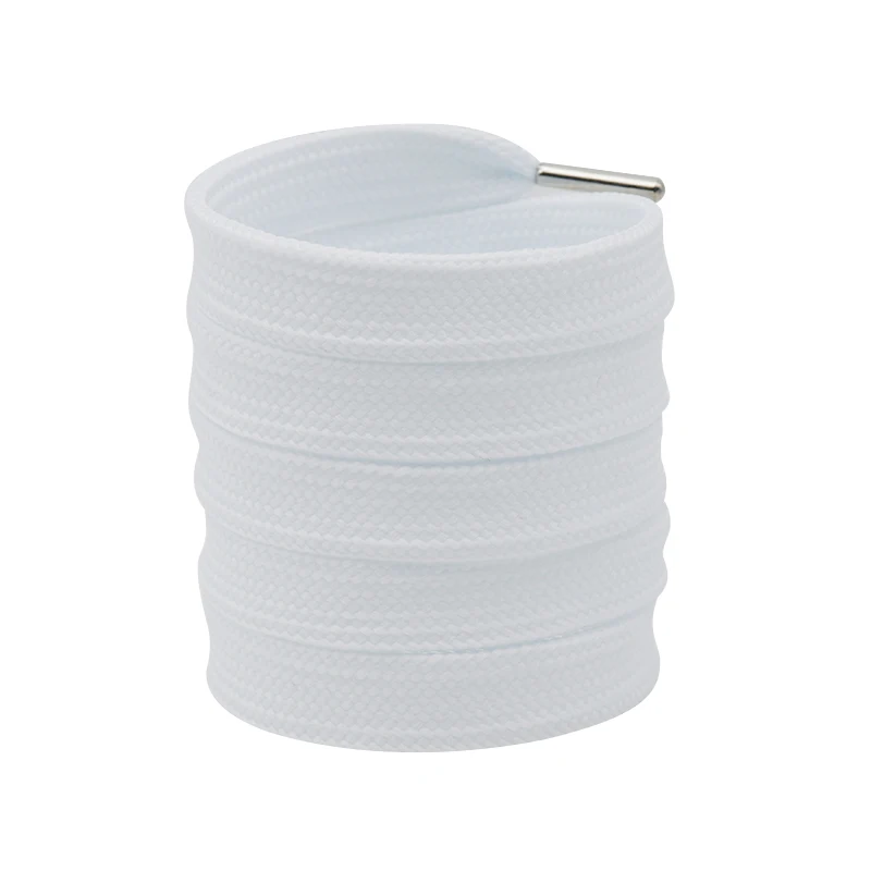 Coolstring Extra Wide 18mm Flat Laces with Silver Metal Aglets Solid Color Thick Bulky Shoelace for Cordones McQ Low High Shoes