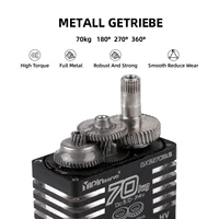 70kg Digital Servos Large Torque Magnetic Induct 8.4v Brushless Motor IP68 Steel Helical Gear For 1/8 1/10 Remote RC Car Robot - Image 4
