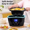 220V Multi Cookers: 5L Large Capacity Fryer, Hot Pot, Air Fryer and Slow Cooker,1500W High Firepower Baking and Stewing 3