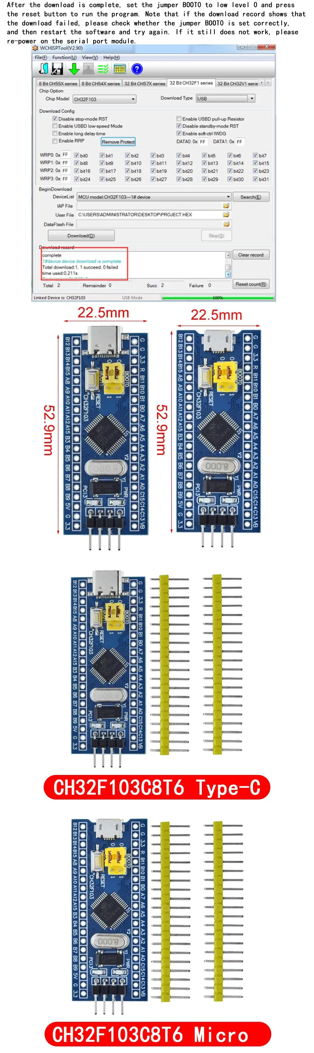 Stm32f103c8t6 ch32f103c8t6 arm stm32 minimales systement wicklung board stm32f401 stm32f411 ST-LINK v2 download programmierer – Detail 5