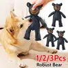 Mighty Bear Robust Bear Pet Soundmaking Toy Plush Interactive Dog Toy Grinding Cleaning Teeth Anti Bite Abreact Plaything Bear 1