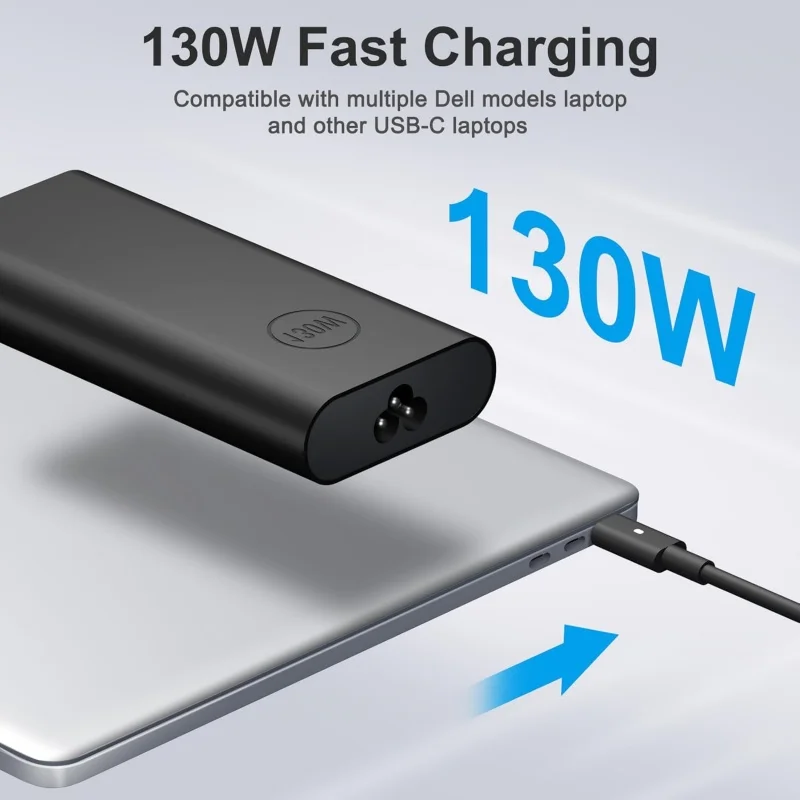 130W USB C Type C Power Adapter Laptop Charger 2