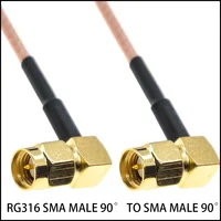 RG316 SMA Male Female To SMA Male Female Crimp Connector Plug RPSMA Nut Bulkhead Extension RF Coaxial Coax Jumper Pigtail Cable - Image 5