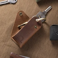 Organisateur/support de clés minimaliste en cuir véritable 5