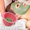 Wax Melting Bowl Silicone Wax Bowl Set with Spatula Sticks Easy Clean Hair Removal Pot Masque Bowl Non-stick Replacement for Wax 2