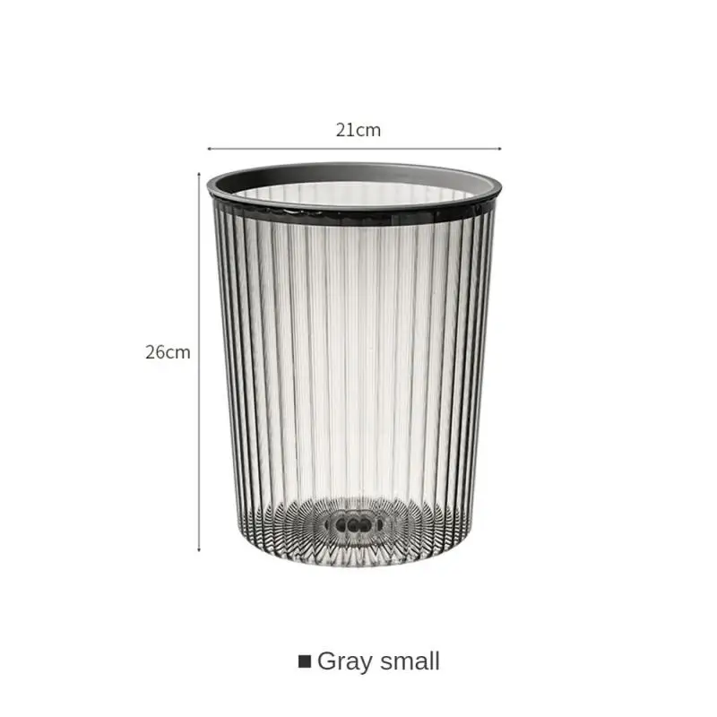 쓰레기통 화장실 욕실 쓰레기통 럭셔리 하이 엔드 투명 간단한 쓰레기 바구니 침실 크리 에이 티브 커버리스 쓰레기통