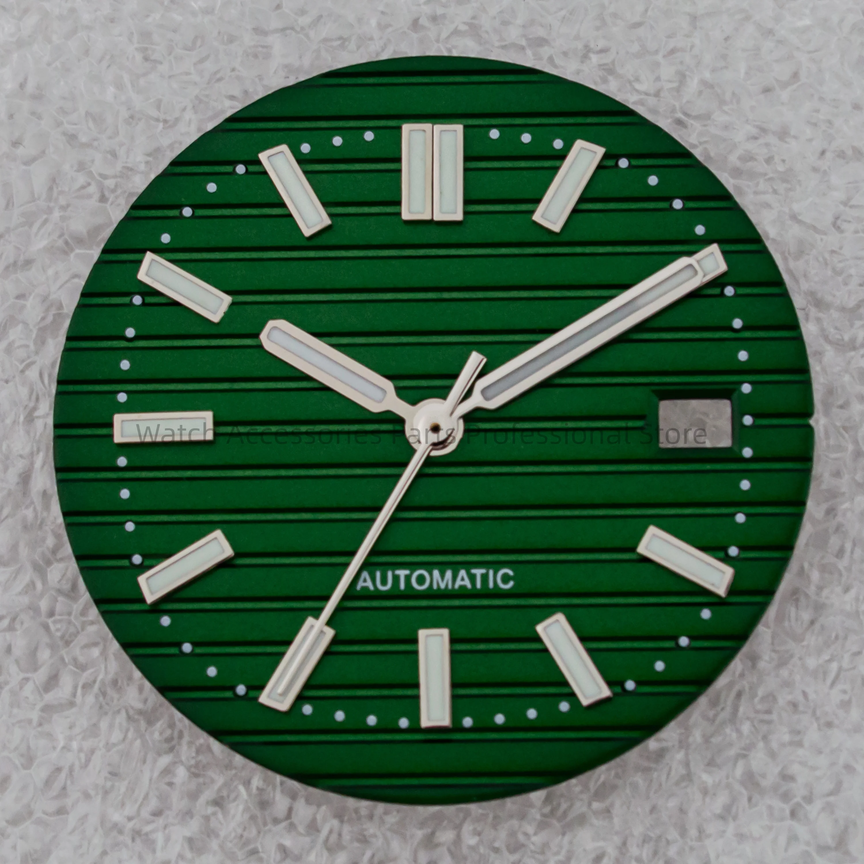 Green Luminous Dial and Hands Mod Parts for 32mm Mechanical Watch