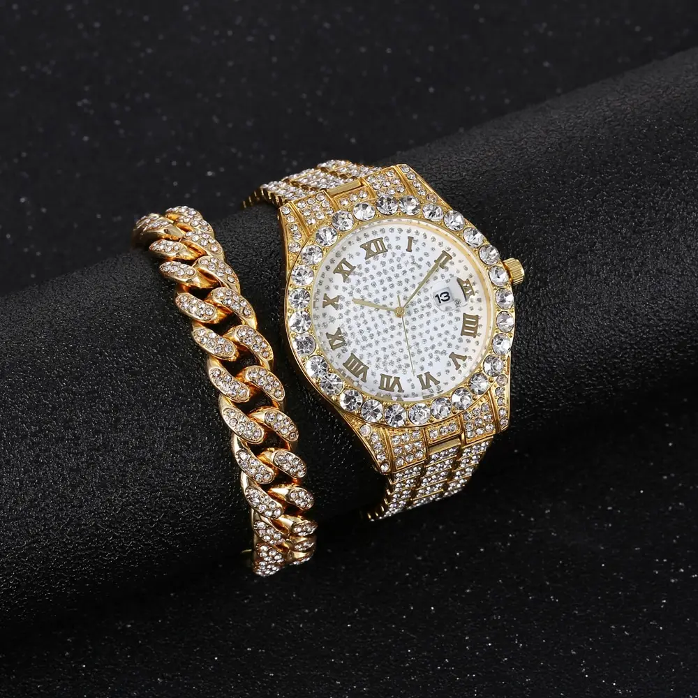 Biscotti di lusso in oro da uomo e diamanti, orologi neutri, orologi da donna_voghion.com
