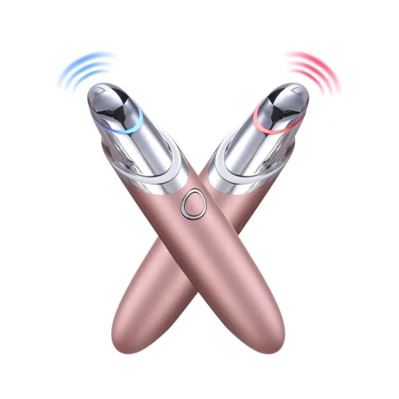 Multifunction Anti-wrinkle Device Therapy Tool Electric Heat Eye Massager Pen Private Label skin care device