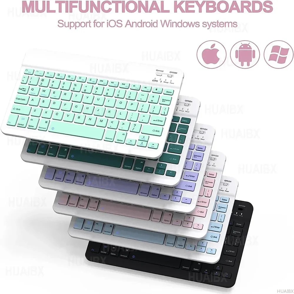 Premium Detachable Bluetooth Keyboard Case - 8.7 Inch Tablet Cover