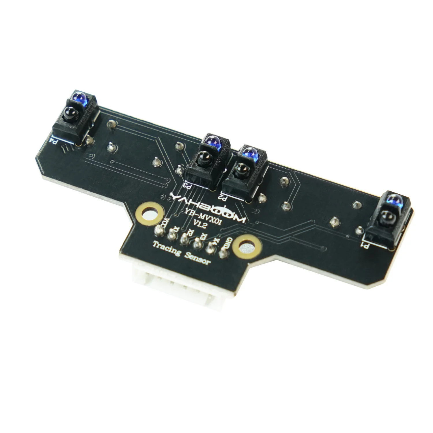 Yahboom modulo di pattuglia della linea di tracciamento a 4 canali sensore riflettente a infrarossi per il monitoraggio intelligente dell'auto del Robot o Kit di apprendimento del sensore fai-da-te - immagine 6