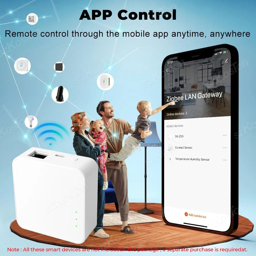Smart Gateway Tuya ZigBee 3.0 Wireless Wired Voice Control Works with Alexa Google Home Assistant Smart Life App