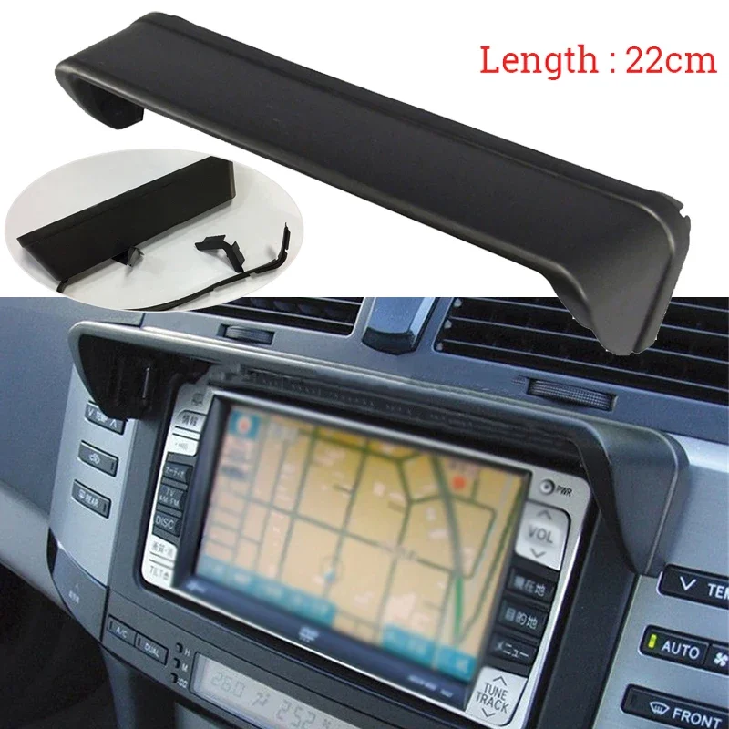 자동차 GPS 네비게이션 차양 바이저 커버, 눈부심 방지, 자동차 대시 라디오, 태양 쉐이드, GPS 네비게이션 후드 캡 커버, 22cm 쉐이드