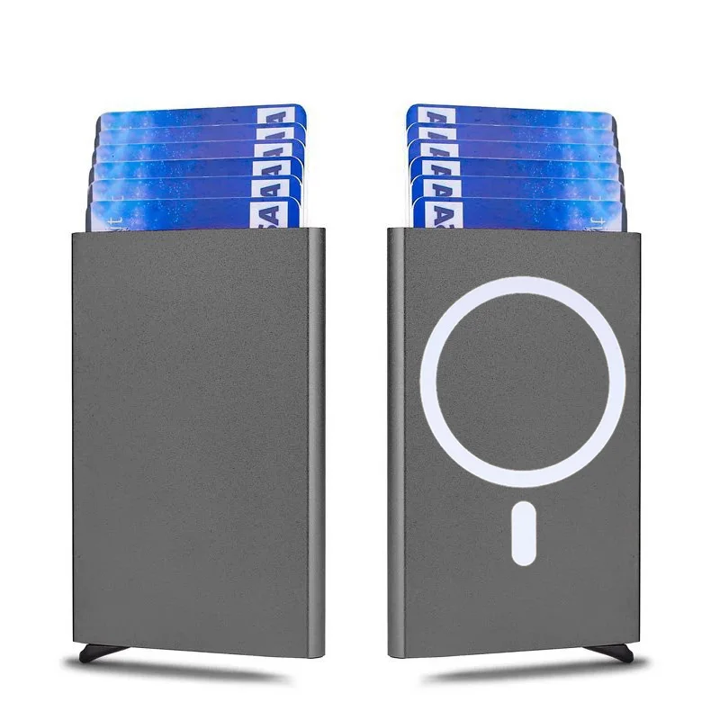 Sleek RFID Blocking Pop-up Aluminum Card Holder Wallet