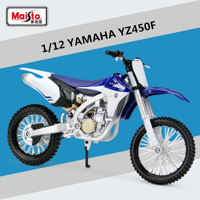 Maisto 1:12 YAMAHA YZ450F Alloy Race Motorcycle Model Simulation Diecast Cross-country Street Motorcycle Model Children Toy Gift 3