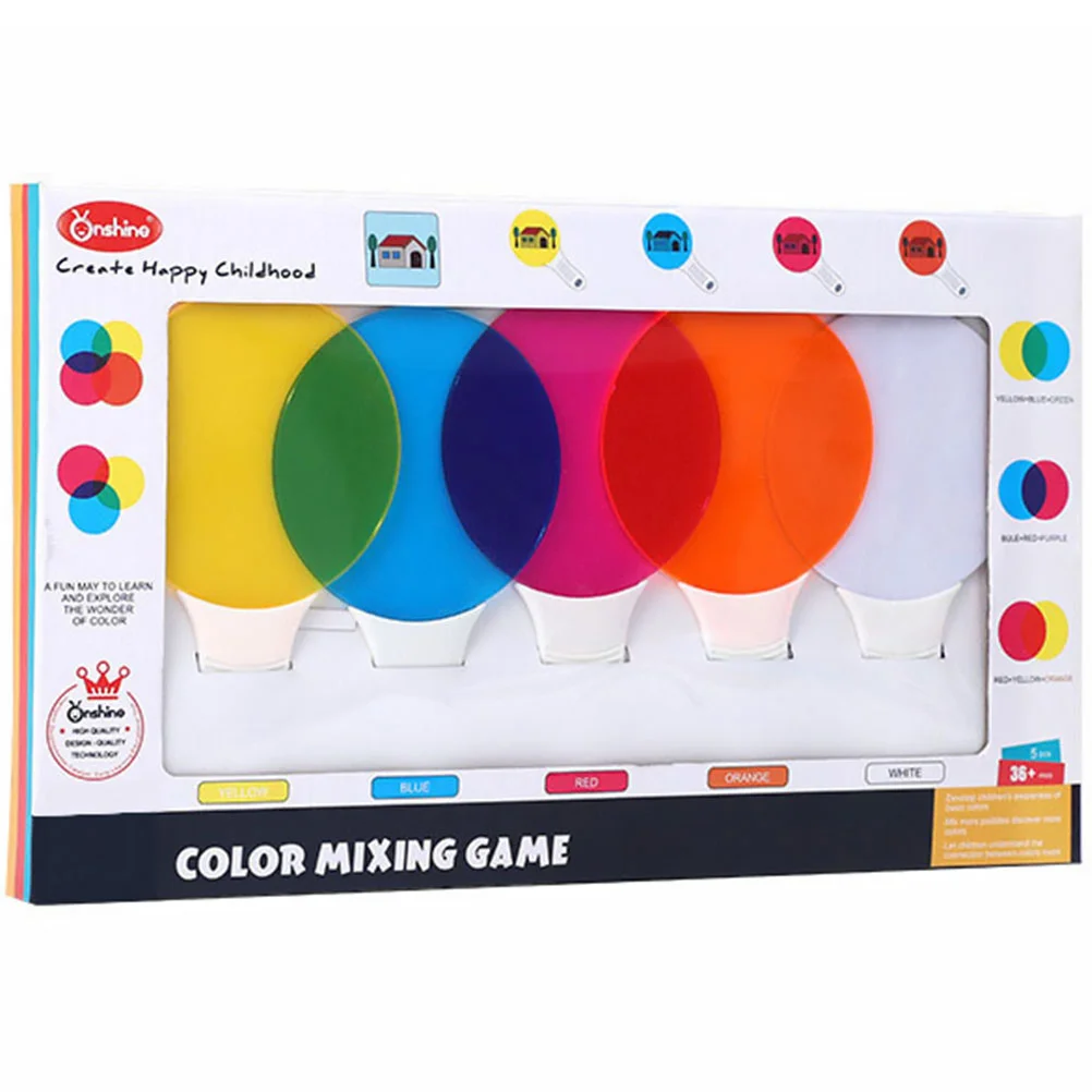 

Plastic Piece Science Experiment Toddler Kids Educational Toys Full Color Lens Filter Abs Teaching Tools