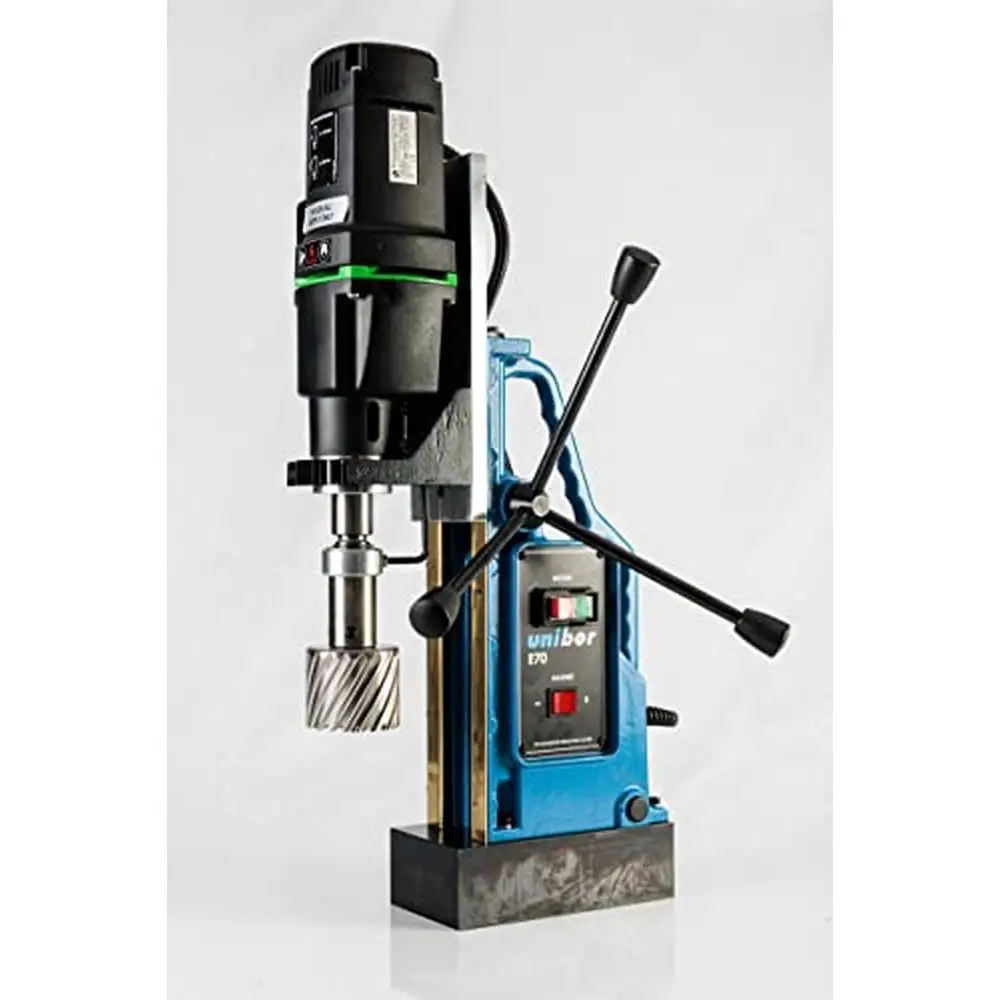 Electric Magnetic Metal Pillar Drill Press 2 3/4" Max Diameter Cut 4" Depth Cut 1800W High Performance Drill Machine Steel and 5