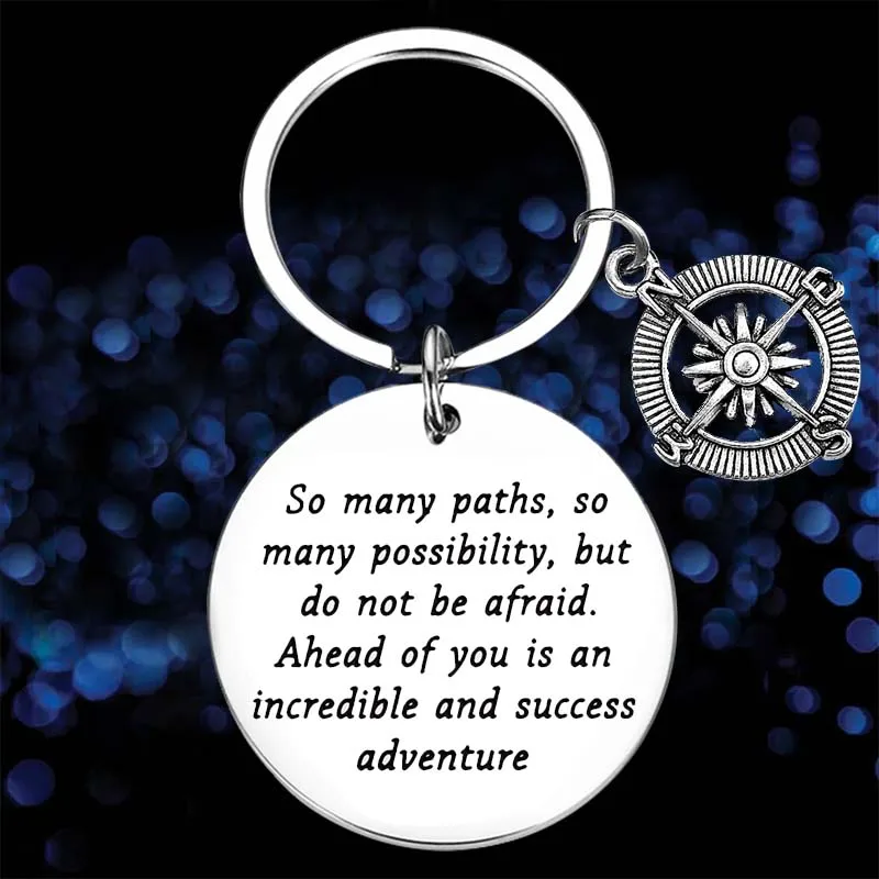 

New 2023 Graduation Inspirational Gift Keychain Pendant Son Daughter Gift Key Chains