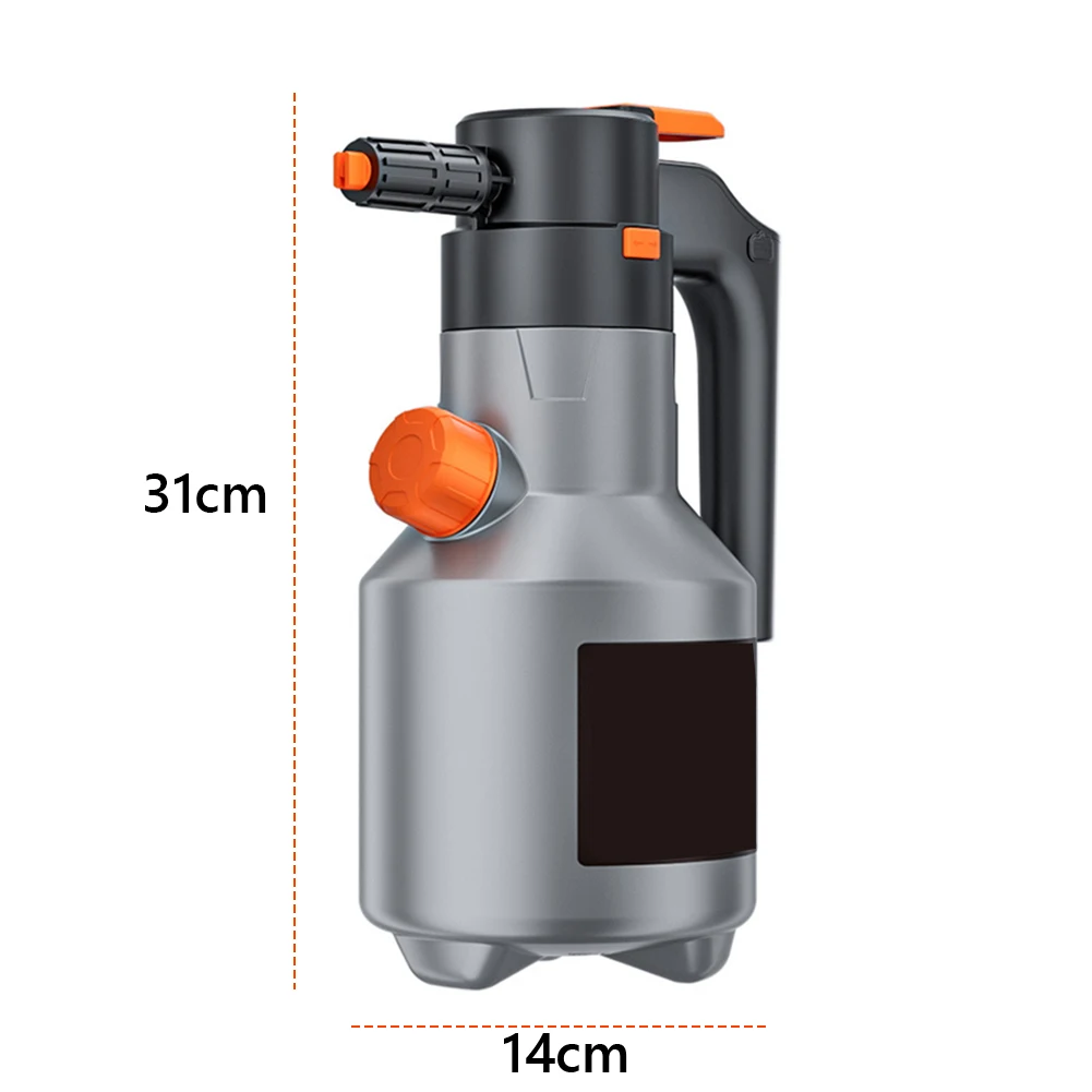 2L Electric Foam Sprayer Car Wash Foam Sprayer Battery Powered Cordless Foaming Spray Rechargeable for Home Garden