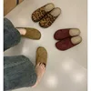 New Classic Women's Leopard Closed Toe Cork Flats Slippers Ladies Leopard Cork Slippers Camo Mule Clogs Shoes  Zapatos De Mujer 1