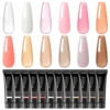 PEACECOLOR 12PCS Poly Extension Gel Set for Extension Nail Tips Semi-Permanent Nail Gel Extension Nail Manicure Kits 3