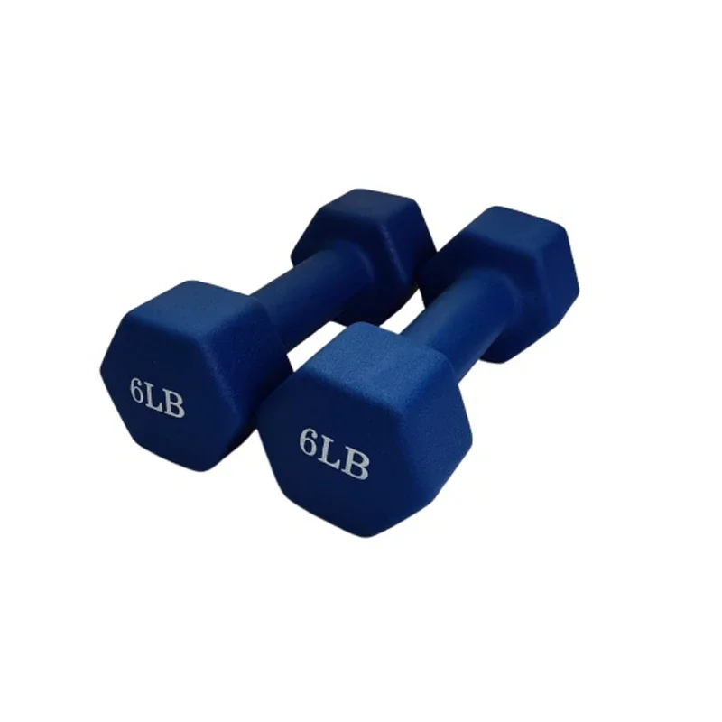 Candy Colored Dumbbells for Men and Women Home Fitness Cast Iron Hexagonal Matte Dumbbells 1-12bl
