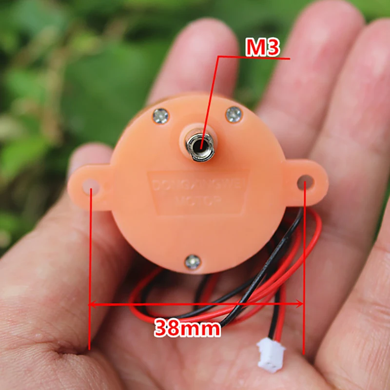 DC 6V-12V 7.5 RPM Mini Worm Gear Motor With Threaded Shaft - Slow Speed, High Torque For DIY Toys