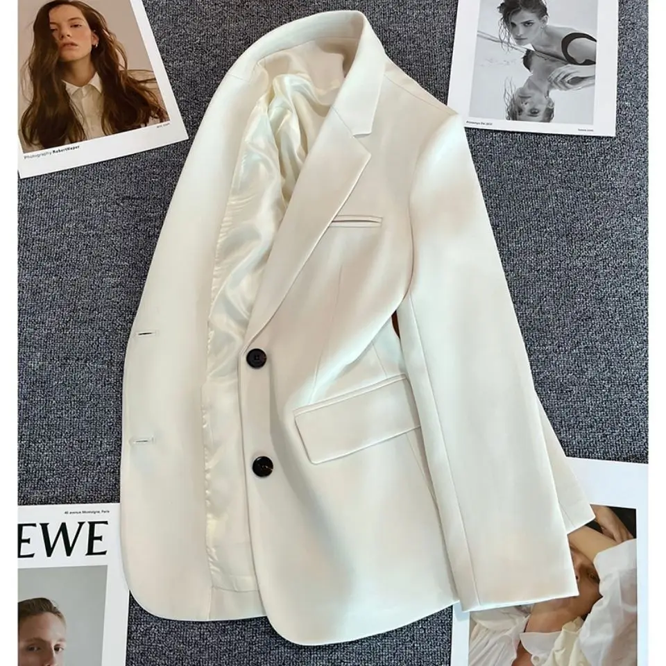 New Spring Autumn Women Korean Casual Blazers Coats Fashion Loose Versatile Temperament Suit Tops