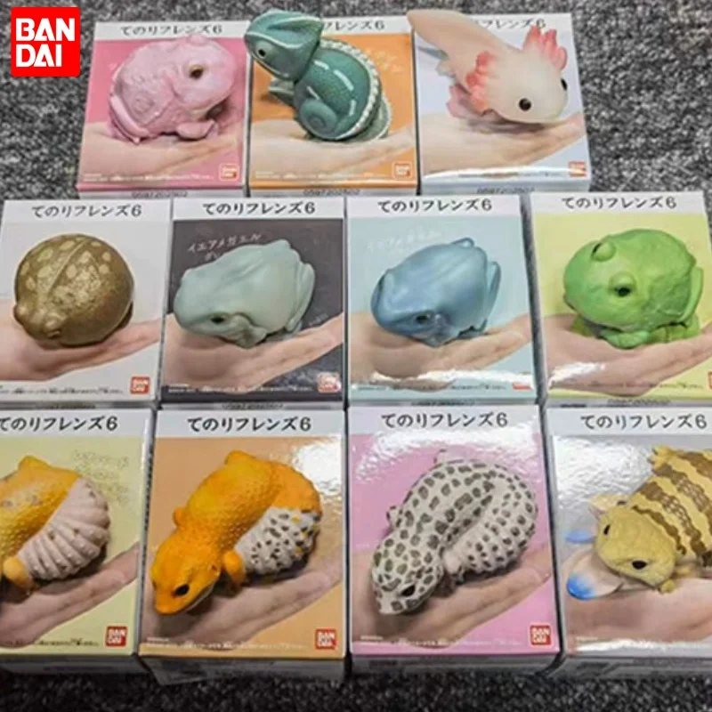 Фирменная новая Подлинная Имитация животных Bandai, Eublepharis, пятнистая амбистома, мексиканское животное, настольное украшение, игрушка