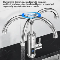 Robinet chauffe-eau électrique 3000W, réglable à 360 degrés, chauffage rapide, robinet d'eau électrique instantané, fournitures de cuisine 4
