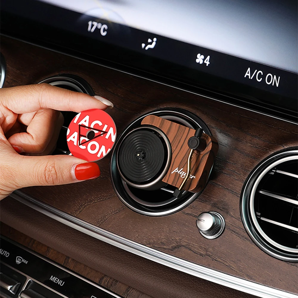 

Car Air Freshener Record Player Car Perfume Clip Vintage Vinyl Spin Phonograph Air Vent Outlet Aromatherapy Clip Smell Diffuser