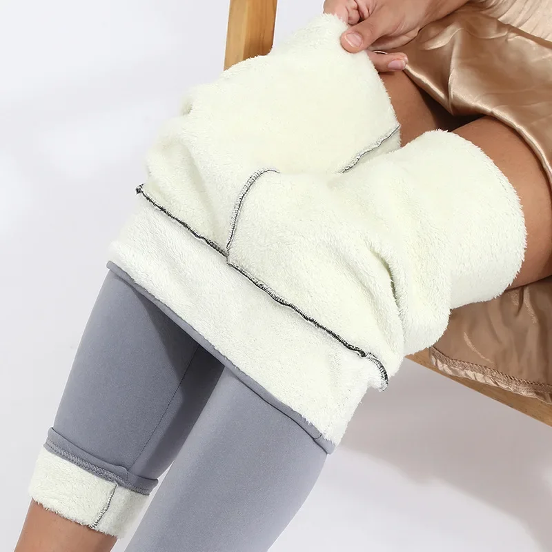 Women Yoga Pants Winter High Waist Thick Wool Leggings Keep Warm Velvet Thermal Fleece Windproof Gym sports leggings yoga pants sports pants