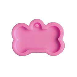 Dog Bones Love Heart Round Oval Keychain Mold Hanging Tag Pendant Silicone Mold