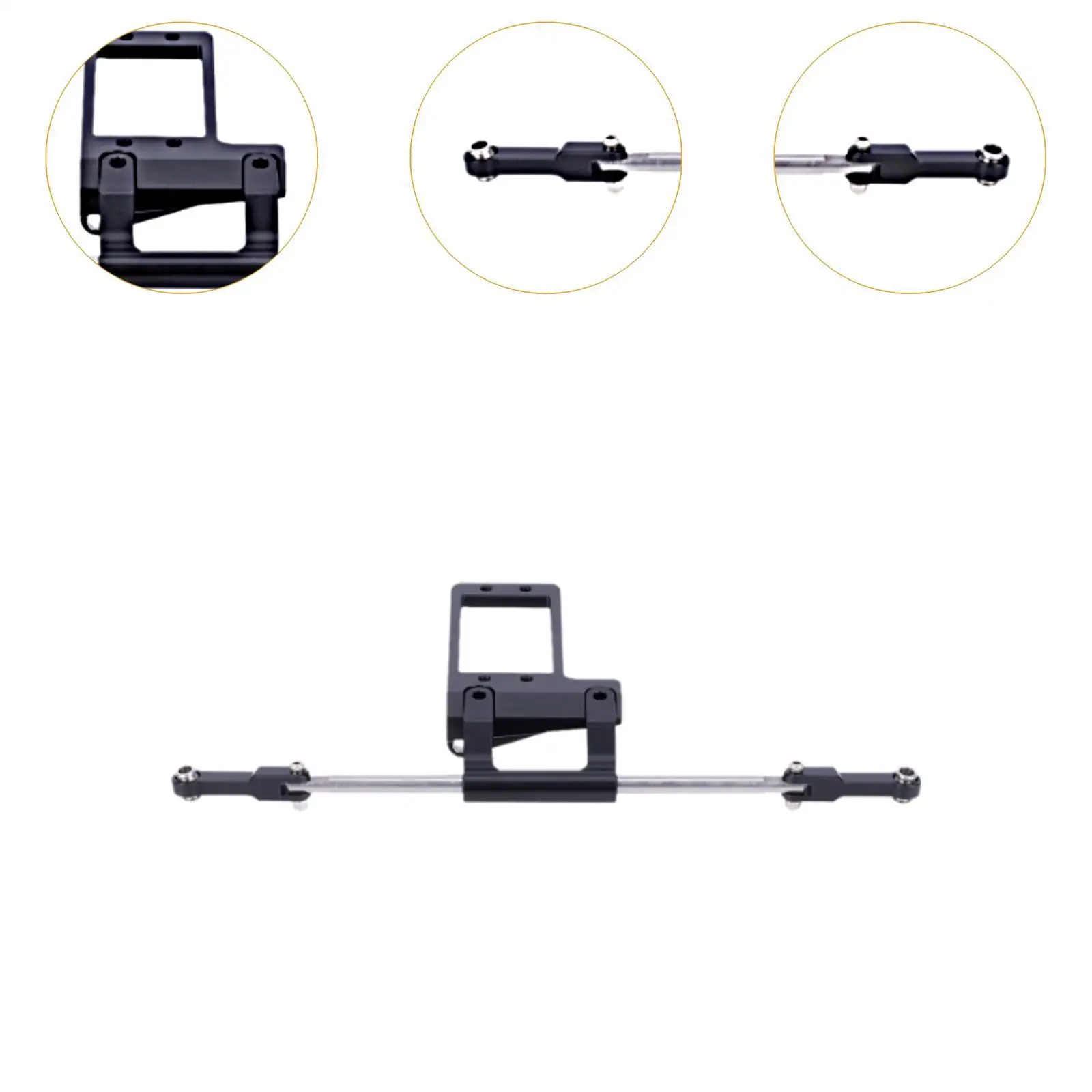 Support Servo Alu + Direction Hydraulique pour RC Crawler 1/10