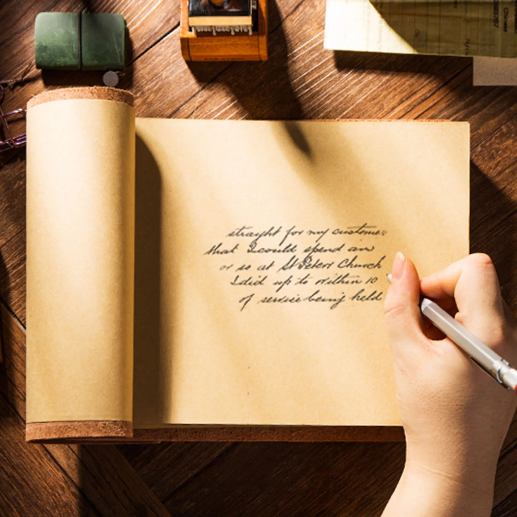 Rustic Notebook Page AIGUONIU Handmade Rustic Genuine Leather Notebook Craft paper Crazy ...