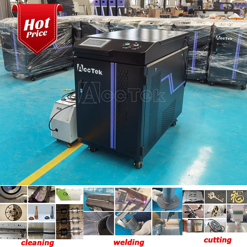 

1000 1500 2000 3000Watts Laser Welder 3 In 1 Fiber Laser Rust Removal Cleaning Machine For Processing Carbon Steel