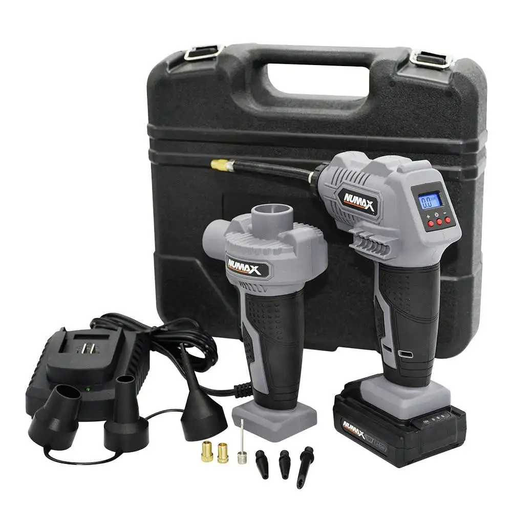 

NuMax SH16VIPK Cordless 16V Power Inflator and Air Pump Kit with Case