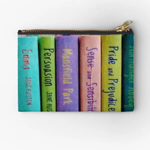 

Jane Austen Library Zipper Pouches Panties Coin Cosmetic Wallet Underwear Packaging Men Storage Money Bag Pocket Socks Women