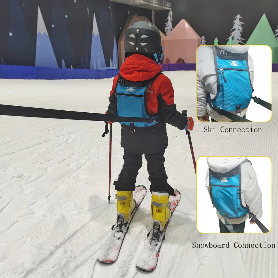 Imbracatura Allenamento Sci E Snowboard Per Bambini - Cinghie Elastiche Per Controllo Velocit&agrave;