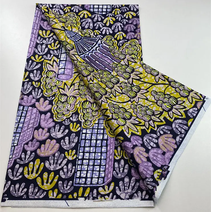 Batik Super Ankara Newest African Wax Prints Fabric 100% Cotton Fabric For Dress 6Yards S02 6