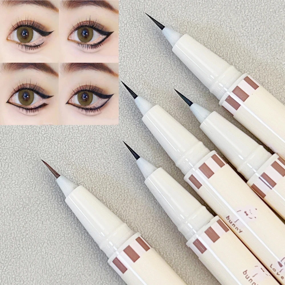 Quick Drying Black Brown Eyeliner Pencil Waterproof Lasting Matte Easy To Color Liquid Eyeliner Pigment Pen Eyes Makeup Cosmetic