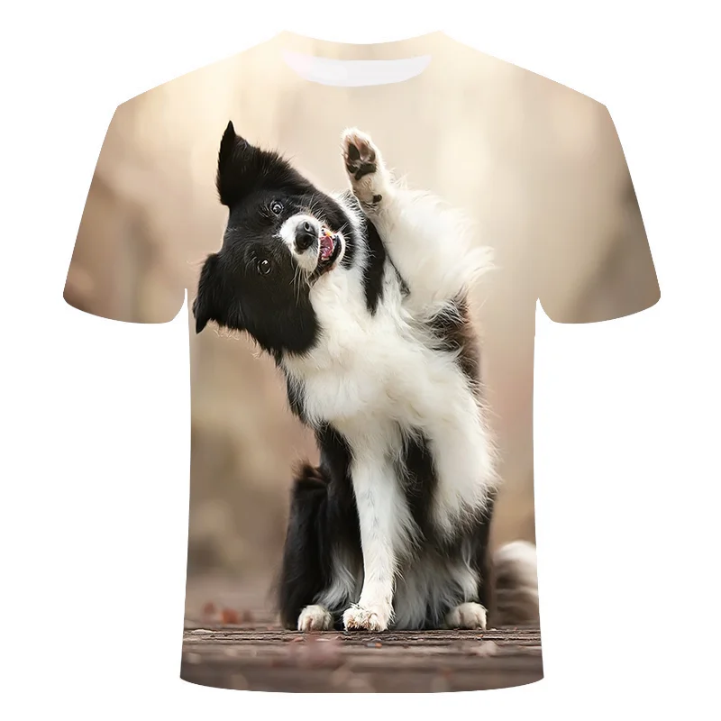 tee shirts 2022 New 3D Dog Printed Fashion T Shirt Men/Women Hip Hop Summer Funnyt Streetwear Tshirt Short Sleeve Tops Casual O-Neck Animal funny t shirts for men T-Shirts