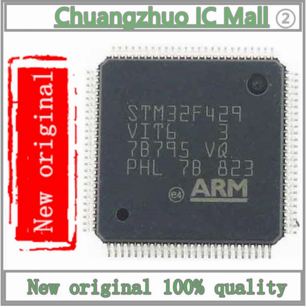 

1PCS/lot STM32F429VIT6 STM32F429 IC MCU 32BIT 2MB FLASH 100LQFP IC Chip New original