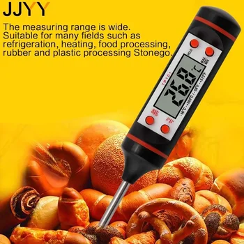JJYY Food Meat Digital Thermometer Kitchen Oil Temperature BBQ Cooking Liquid Digital Temperature Measuring Probe Kitchen Tools 2