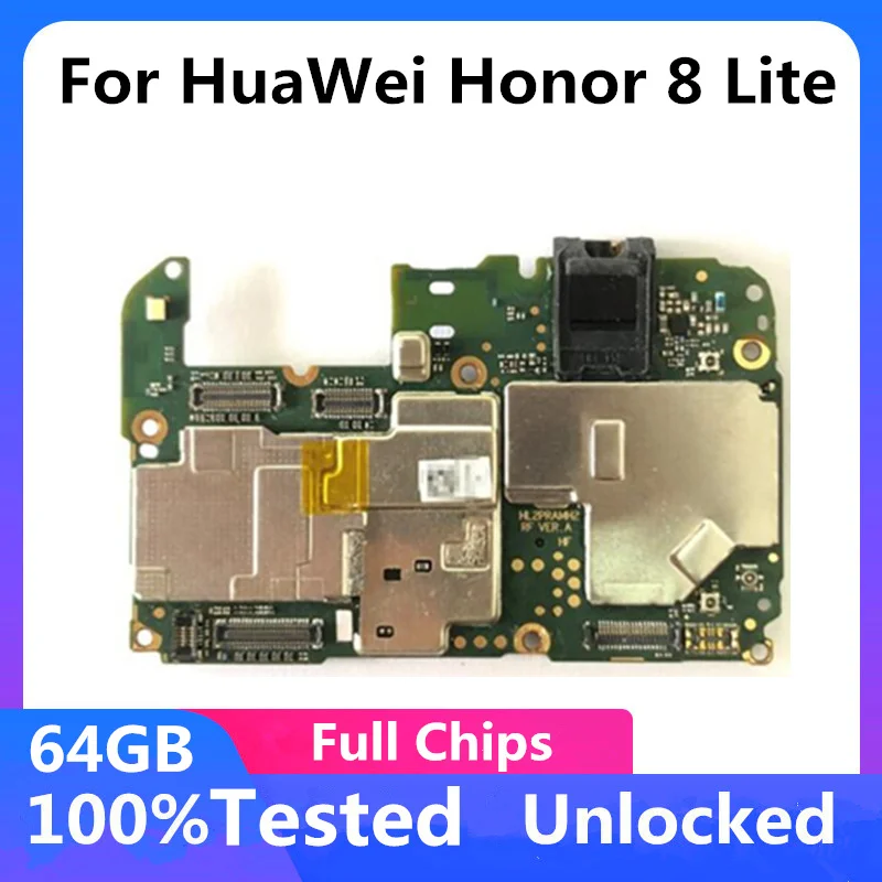 Материнская плата для HuaWei Honor 8 Lite оригинальная разблокированная основная 32 Гб 64